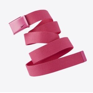 Nike Golf Hot Pink Web Belt Buckle with Bottle Opener Adjustable One Size NWT